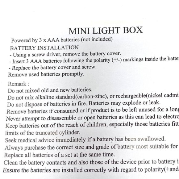 VANS Mini LED Light Box White Black Plastic VN000CE7N0A - Picture 9 of 9